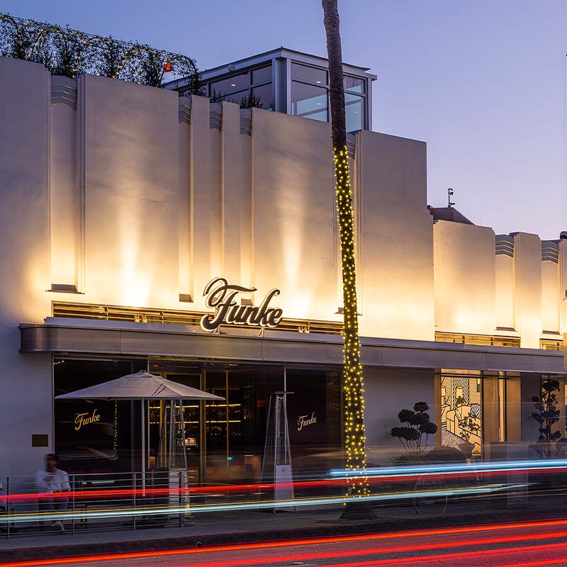 Funke Beverly Hills Facade Lighting